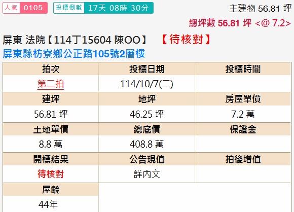 屏東枋寮透天拍賣-2