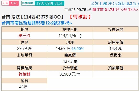 台南法拍公寓-2