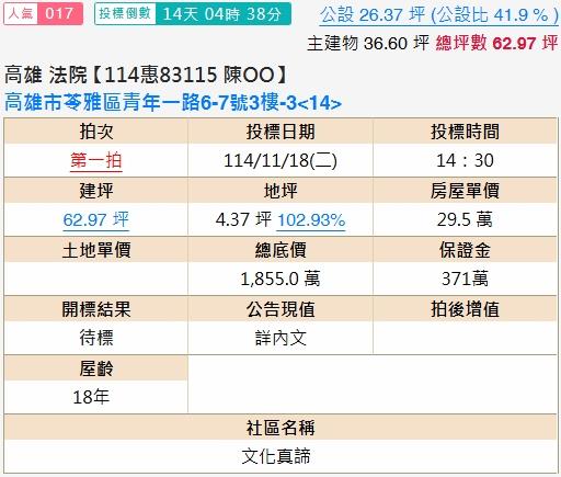苓雅大樓法拍-2